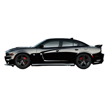 dodge charger srt black sticker