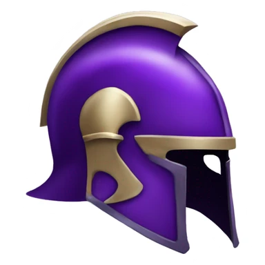 Purple gladiator helmet  sticker
