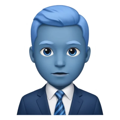 Blue blood image   in professional look sticker