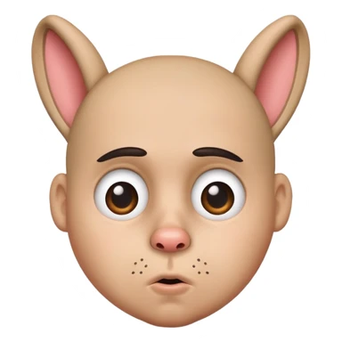 confused bad bunny sticker