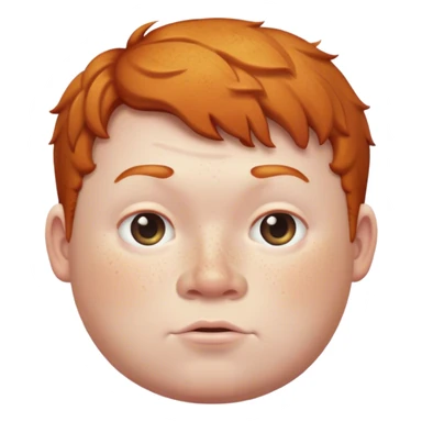 Fat ginger boy sticker