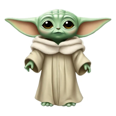 Baby Yoda angel  sticker