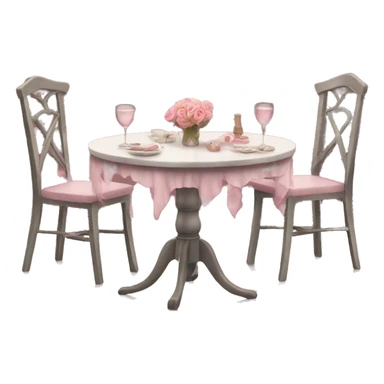 Romantic table sticker