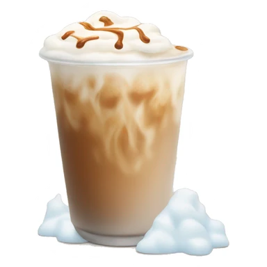 iced chai latte with cold foam  sticker