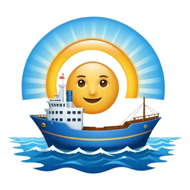 Sea travel sticker
