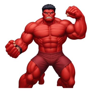 Red Hulk sticker