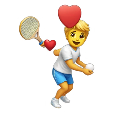 cupid ping pong sticker