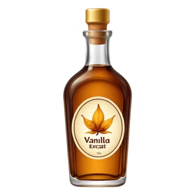 vanilla extract bottle sticker