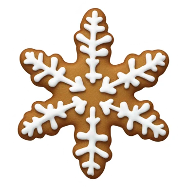 Gingerbread snowflake sticker