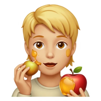 🍯+🍎+🤤 sticker
