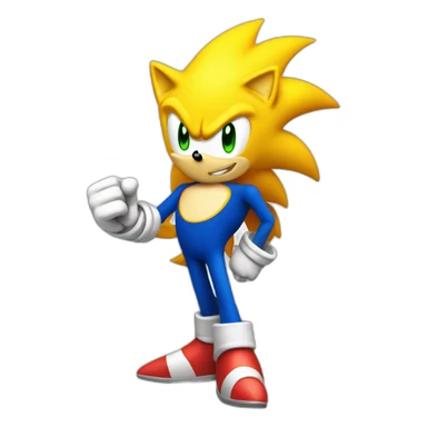Super Sonic legend logo  sticker