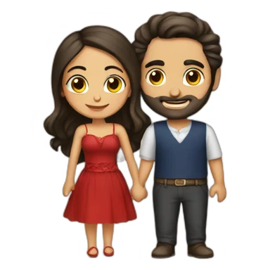 Armenian love couple sticker
