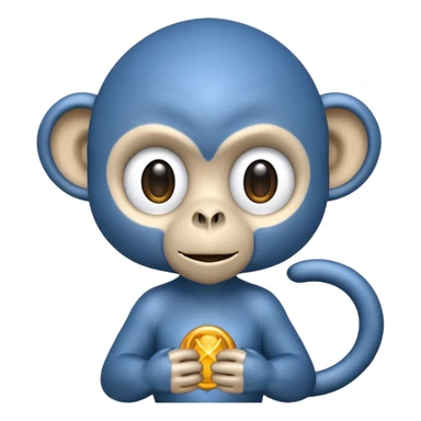 scienist blue monkey sticker