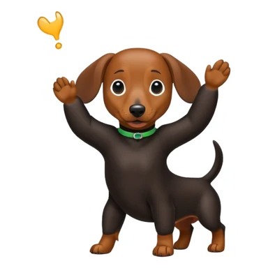 Create a dachshund dabbing sticker