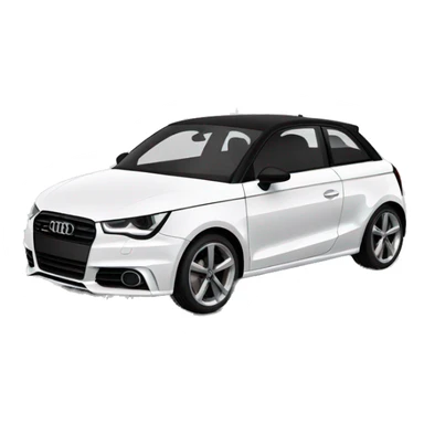 audi a1 blanco sticker