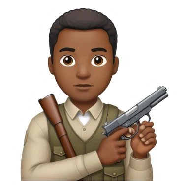 Nigga with gun  sticker