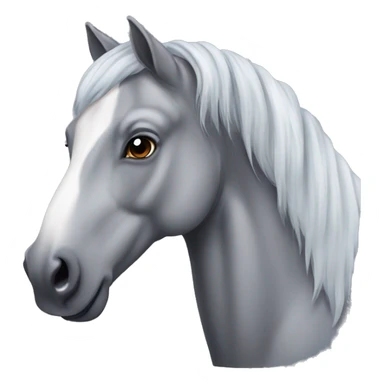 Dapple grey horse sticker