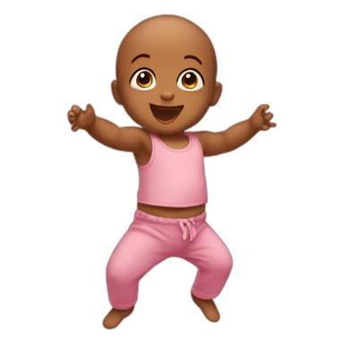 Baby happy and dancing  sticker