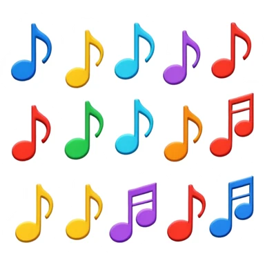 Music flashcards sticker