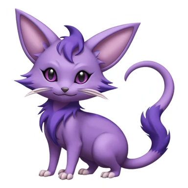 Rattata-Noibat-Espeon-Purrloin-Fakemon-hybrid-creature (full body) sticker