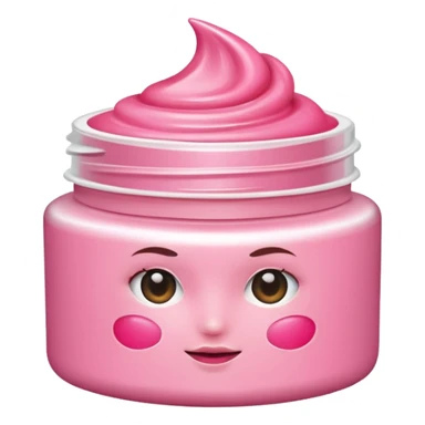 pink face cream  sticker