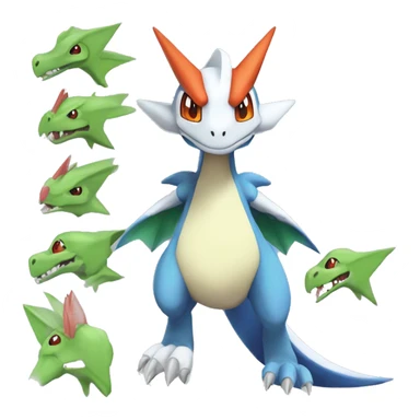  Latios-Silvally-Flygon-Charizard-Fakemon sticker