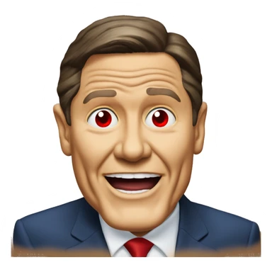 Kenneth Copeland with red eyes sticker