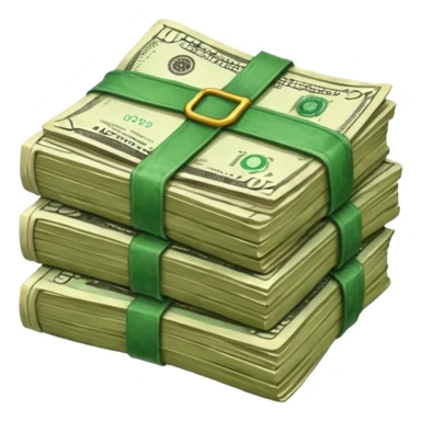 old cash stack sticker