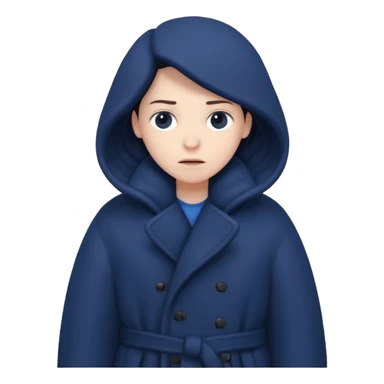 very cold person sticker