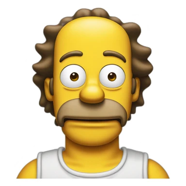 Sun rise Homer Simpson sticker