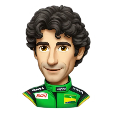Ayrton Senna f1 brazil sticker