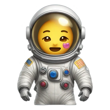 explosion cute astronaut sticker