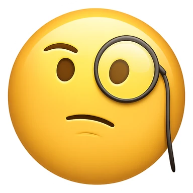 face with monocle emoji sticker