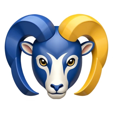 Los Angeles rams nfl logo sticker
