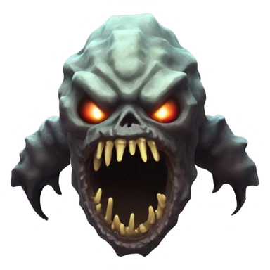 the abyssal abomination logo from the roblox game Elemental Grounds sticker