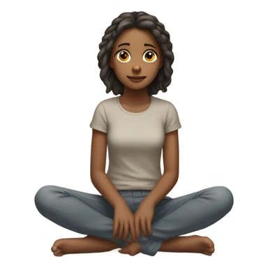 Girl Sliding down wall sticker