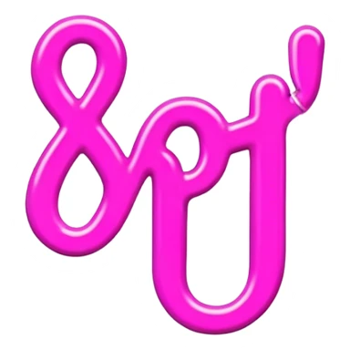 pink neon sign with the word hot sticker