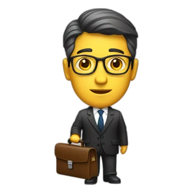 lawyer with briefcase sticker