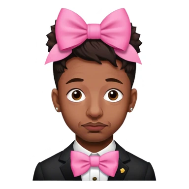 21 savage with a pink bow sticker