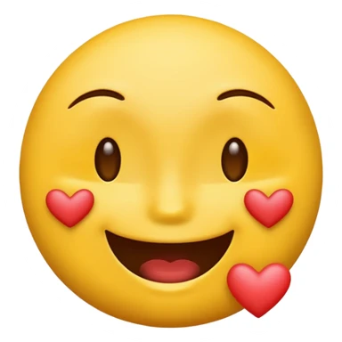 Emoji with kisses marks on face sticker