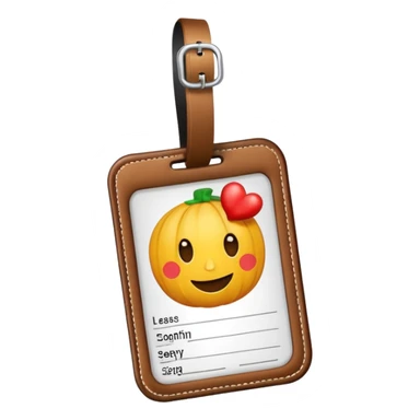 luggage tag sticker