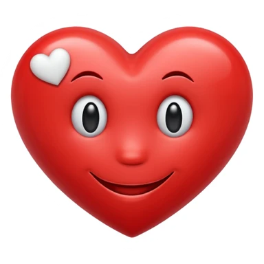 Heart with smiley face sticker