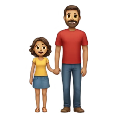 A family with two kids from Spain sticker