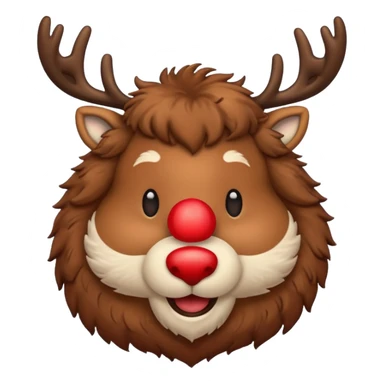Red Nosed Reindeer sticker