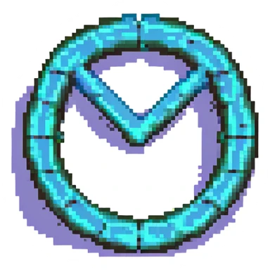 sigma symbol, pixel art style sticker