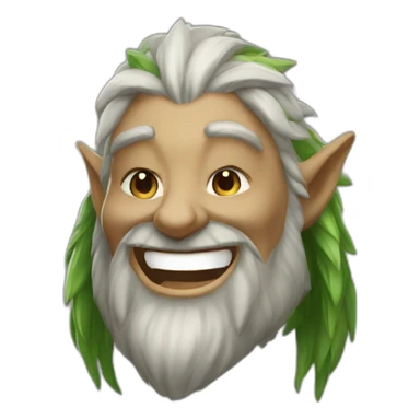 warcraft druid laughing eyes closed sticker