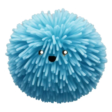 cheer pompom blue sticker
