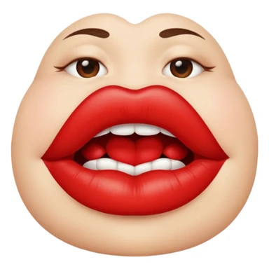Lip kiss sticker