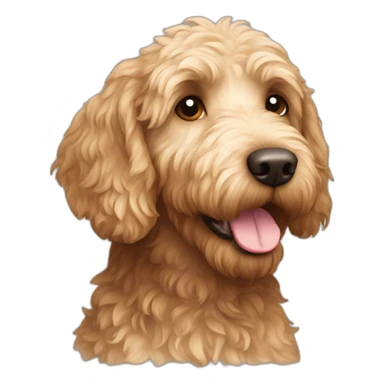 Labradoodle tondu sticker
