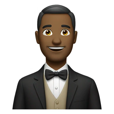 Gentleman, white man sticker